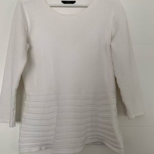 White Hugo Boss jersey top